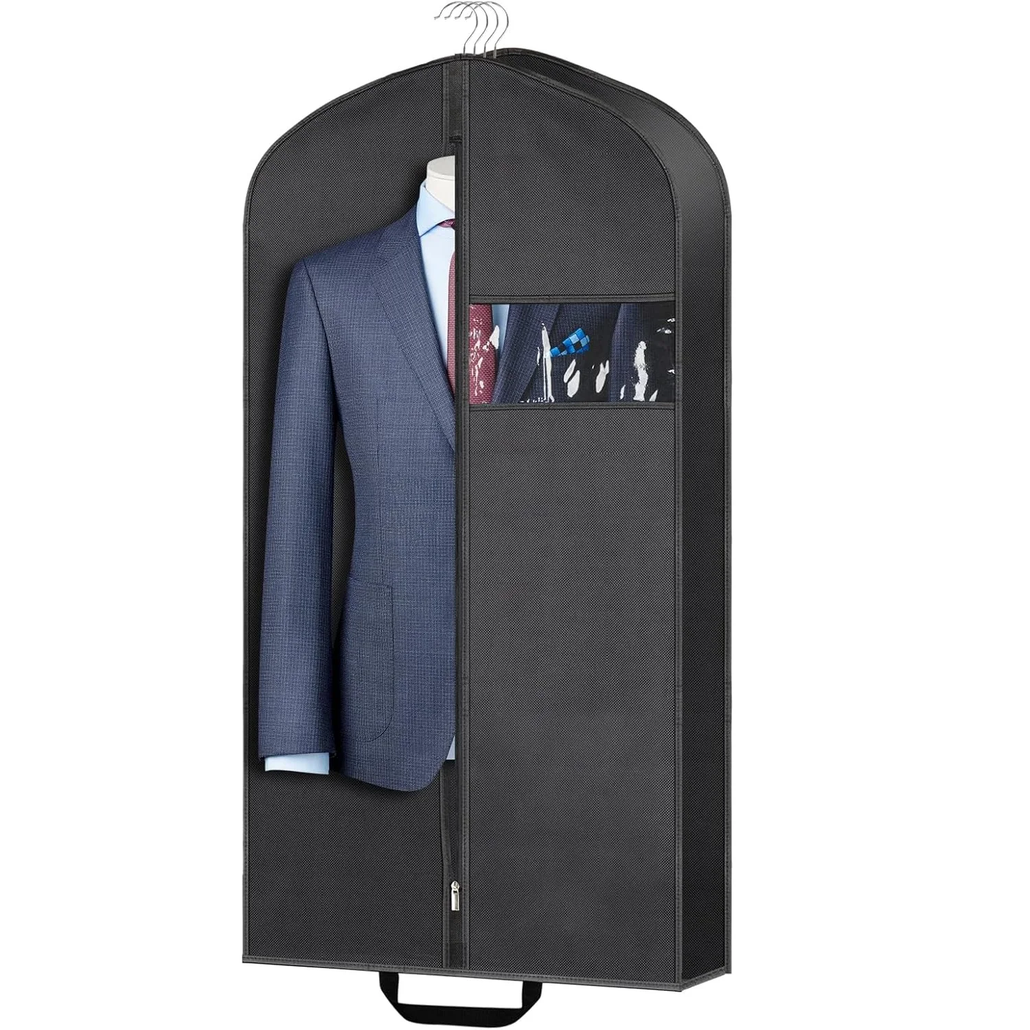 60" Garment Bag for Hanging Clothes & Travel,Non-woven 4" Gusseted Clothing Bag for Closet Storage Breathable Clothes Dust Cover
60" Garment Bag for Hanging Clothes & Travel,Non-woven 4" Gusseted Clothing Bag for Closet Storage Breathable Clothes Dust Cover