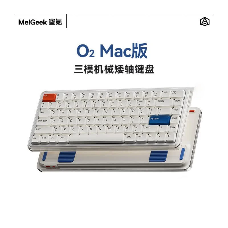 MelGeek O2 Mac Version Low Profile Mechanical Keyboard Tri-Mode Wireless Bluetooth 83 Keys Portable Mac Laptops & Desktop
MelGeek O2 Mac Version Low Profile Mechanical Keyboard Tri-Mode Wireless Bluetooth 83 Keys Portable Mac Laptops & Desktop