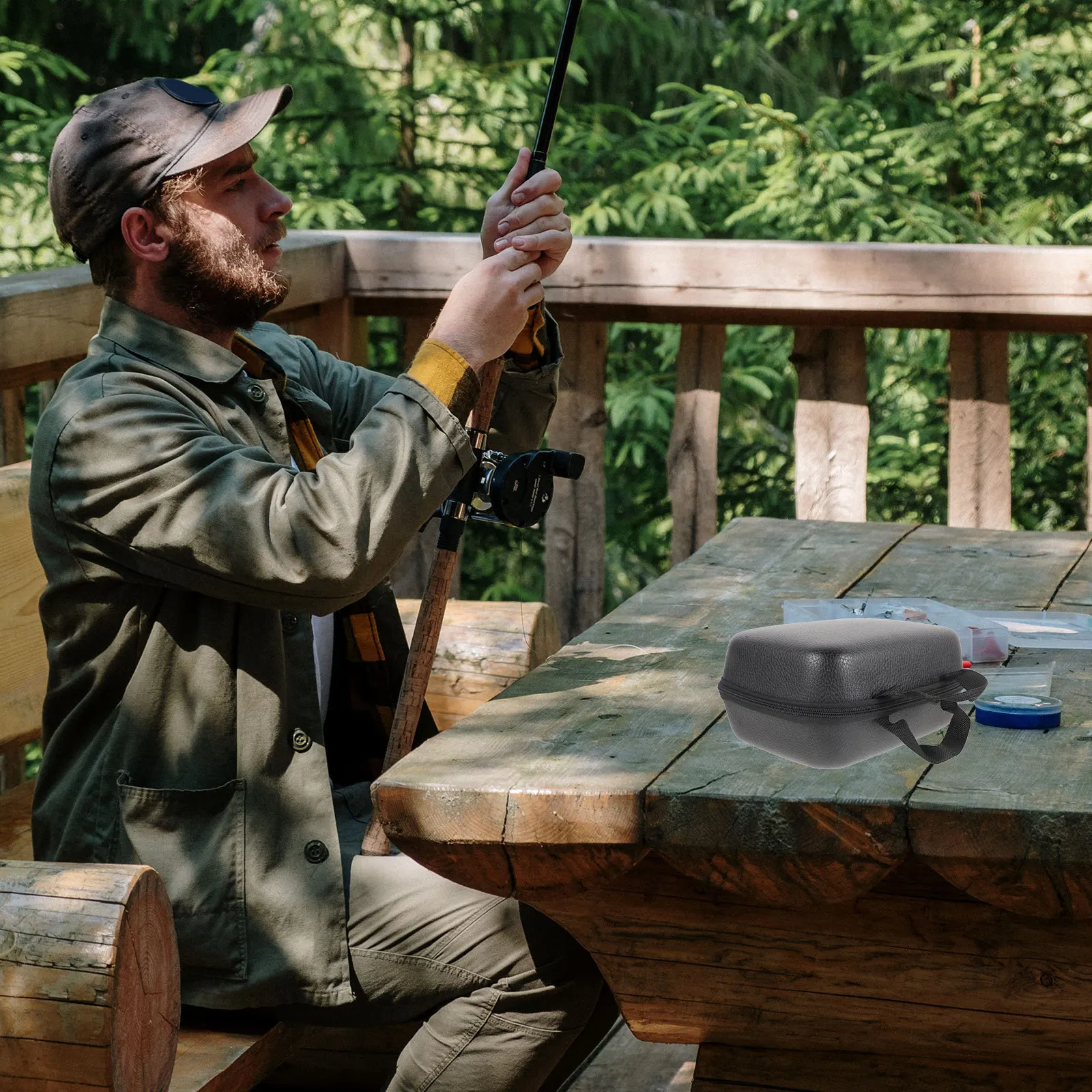 Fishing Reel Case Heavy Duty Eva Material Reel Protector Breathable Storage Bag for Fishing Accessories Outdoor Angling Gear
Fishing Reel Case Heavy Duty Eva Material Reel Protector Breathable Storage Bag for Fishing Accessories Outdoor Angling Gear