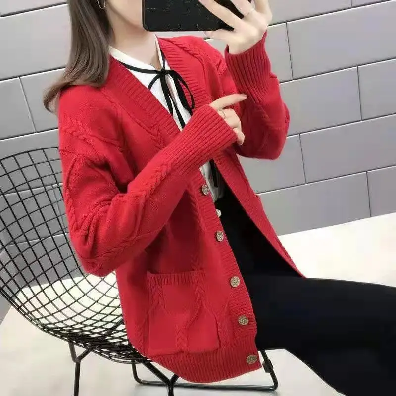 2023 Autumn Winter Sweater Cardigan Knitted Loose Coat Outside Clothing Elastic Casual Loose Long Sleeve Overcoat
2023 Autumn Winter Sweater Cardigan Knitted Loose Coat Outside Clothing Elastic Casual Loose Long Sleeve Overcoat