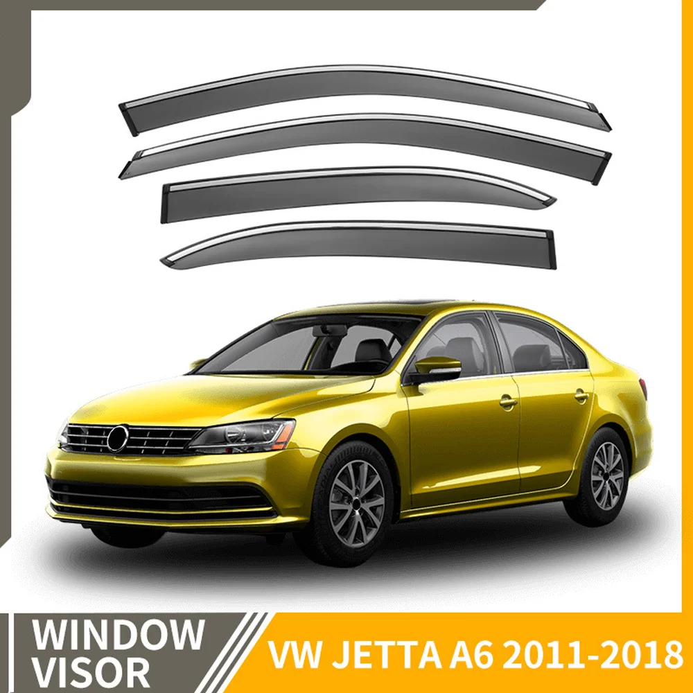 Chrome Strips Rain Guards for VOLKSWAGEN JETTA A6 2011-2018 Window Visor Wind Deflectors Door Visor Vent Shades Ventvisor
Chrome Strips Rain Guards for VOLKSWAGEN JETTA A6 2011-2018 Window Visor Wind Deflectors Door Visor Vent Shades Ventvisor