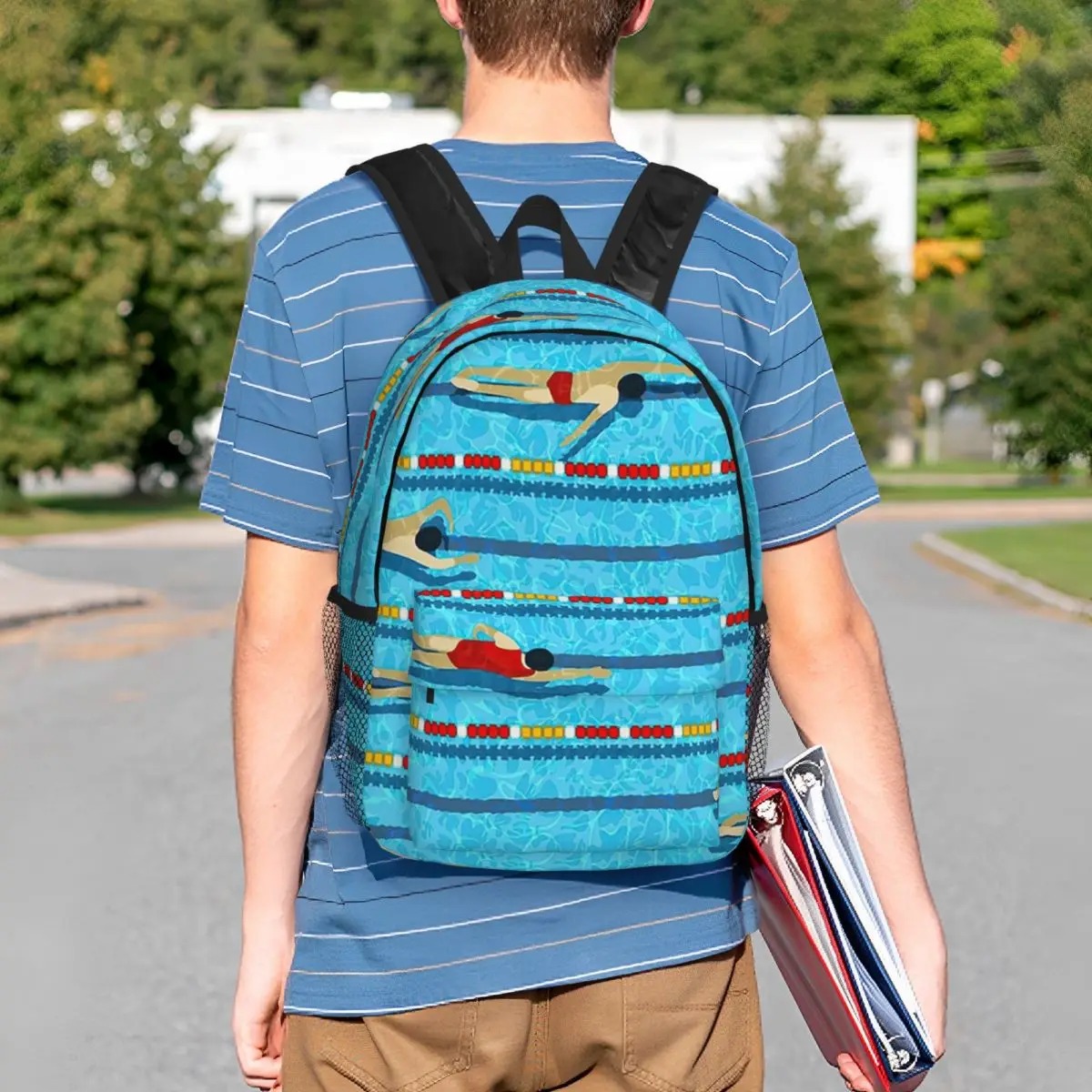 Cartoon Swimming Pool Swimmers Backpack Student BookBag Kids School Bag Laptop Shoulder Bags for Boys Girls
Cartoon Swimming Pool Swimmers Backpack Student BookBag Kids School Bag Laptop Shoulder Bags for Boys Girls