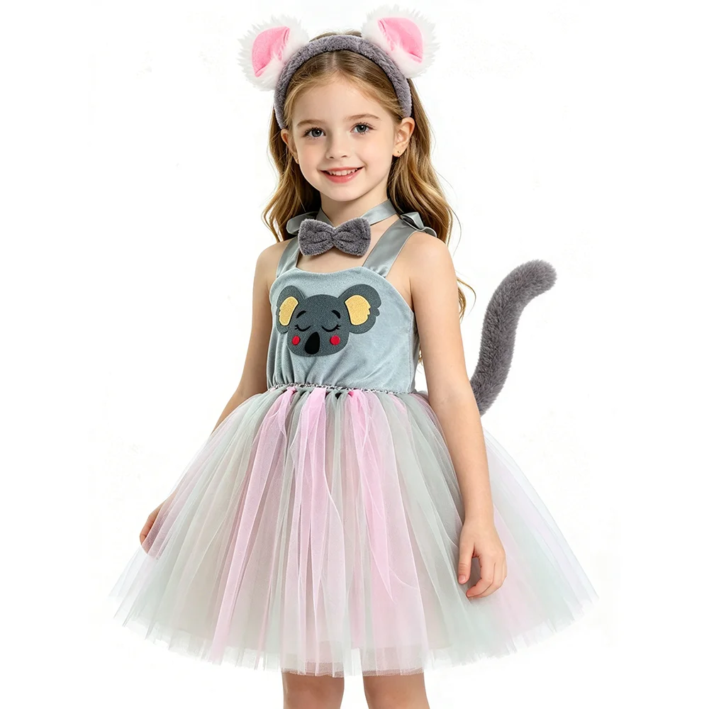 Pink Gray Koala Bear Costumes for Baby Girls Animal Halloween Fancy Dress with Ears Hairbow Kids New Years Carnival Tutus Outfit
Pink Gray Koala Bear Costumes for Baby Girls Animal Halloween Fancy Dress with Ears Hairbow Kids New Years Carnival Tutus Outfit