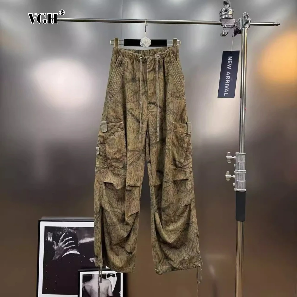 VGH Streetwear Spliced Drawsting Cargo Pants for Women High Waist Spliced Printing Hot Girl Baggy Trousers Female Summer Style
VGH Streetwear Spliced Drawsting Cargo Pants for Women High Waist Spliced Printing Hot Girl Baggy Trousers Female Summer Style