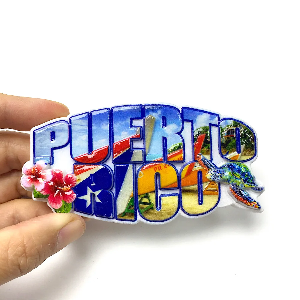 PUERTO RICO Resin Fridge Magnet - Colorful Design Refrigerator Magnet - Home Decor
PUERTO RICO Resin Fridge Magnet - Colorful Design Refrigerator Magnet - Home Decor