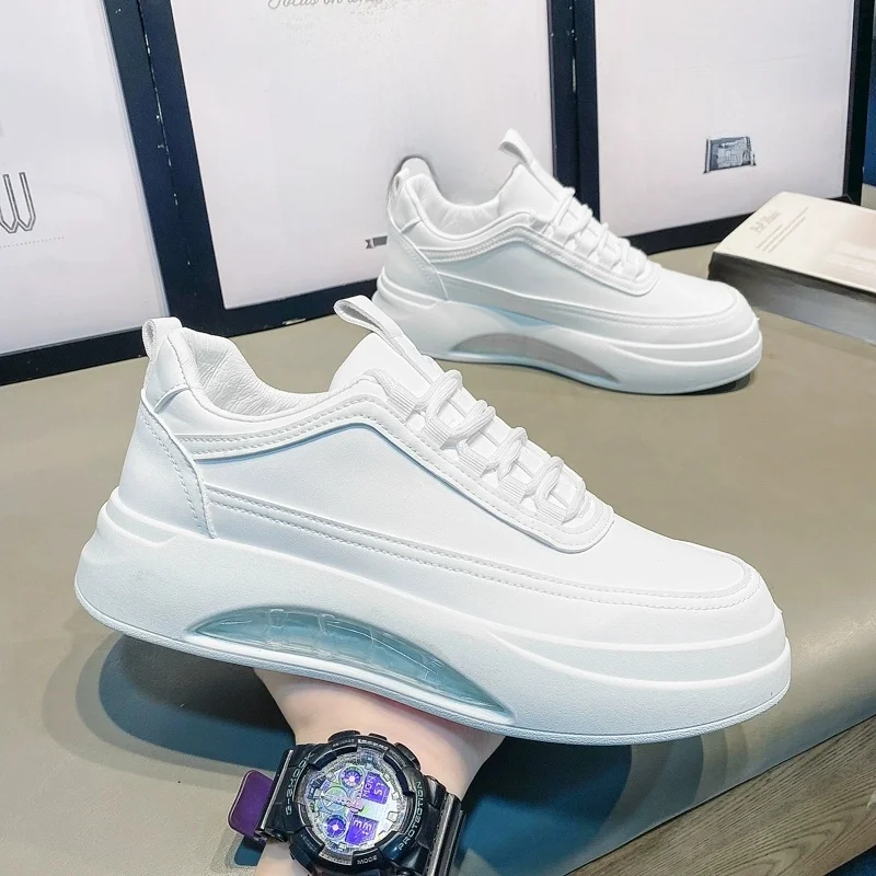 Men's Casual Sport Shoes 2025 New Summer Thick Bottom Work Leather Surface Soft Bottom Trendy White Shoes round Head Zipper
Men's Casual Sport Shoes 2025 New Summer Thick Bottom Work Leather Surface Soft Bottom Trendy White Shoes round Head Zipper