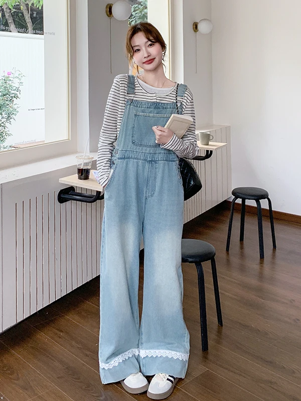 Корейский джинсовый комбинезон для женщин: повседневный, с высокой талией, широкими штанинами, кружевными вставками, для города, с эффектом омоложения
Корейский джинсовый комбинезон для женщин: повседневный, с высокой талией, широкими штанинами, кружевными вставками, для города, с эффектом омоложения