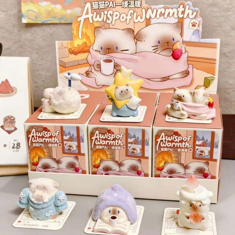 PAI A Wisp of Warmth Series Blind Box Figure Mystery Box Cute Cat Workstation Emotional Stabilizer Desktop Ornaments Small Gift
PAI A Wisp of Warmth Series Blind Box Figure Mystery Box Cute Cat Workstation Emotional Stabilizer Desktop Ornaments Small Gift