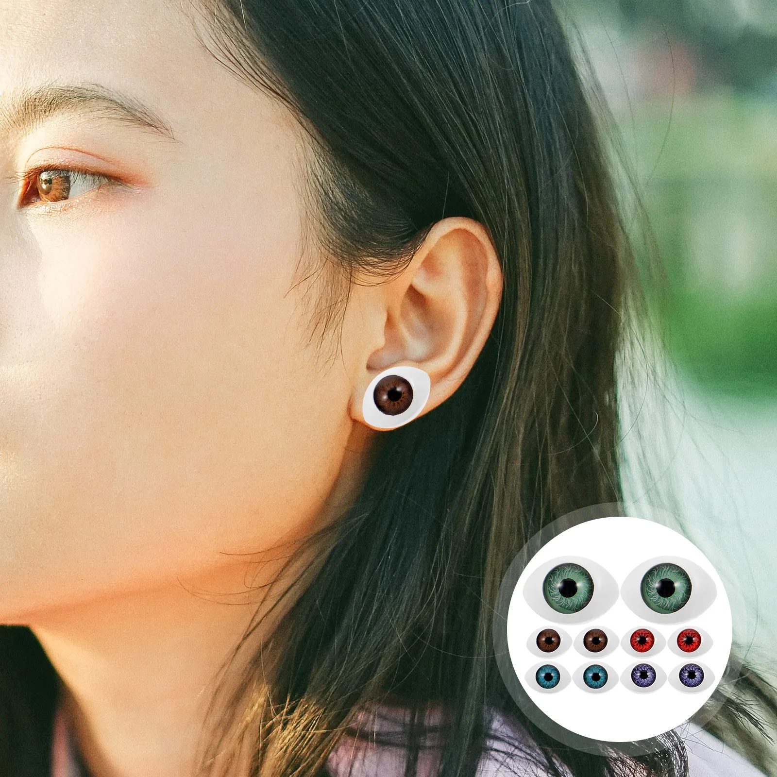1pcs Simulated Eyeball Earrings Women'S Creepy Eye Studs Tiny Weird Fashion Earrings For Aesthetic Fun Statement Jewelry
1pcs Simulated Eyeball Earrings Women'S Creepy Eye Studs Tiny Weird Fashion Earrings For Aesthetic Fun Statement Jewelry