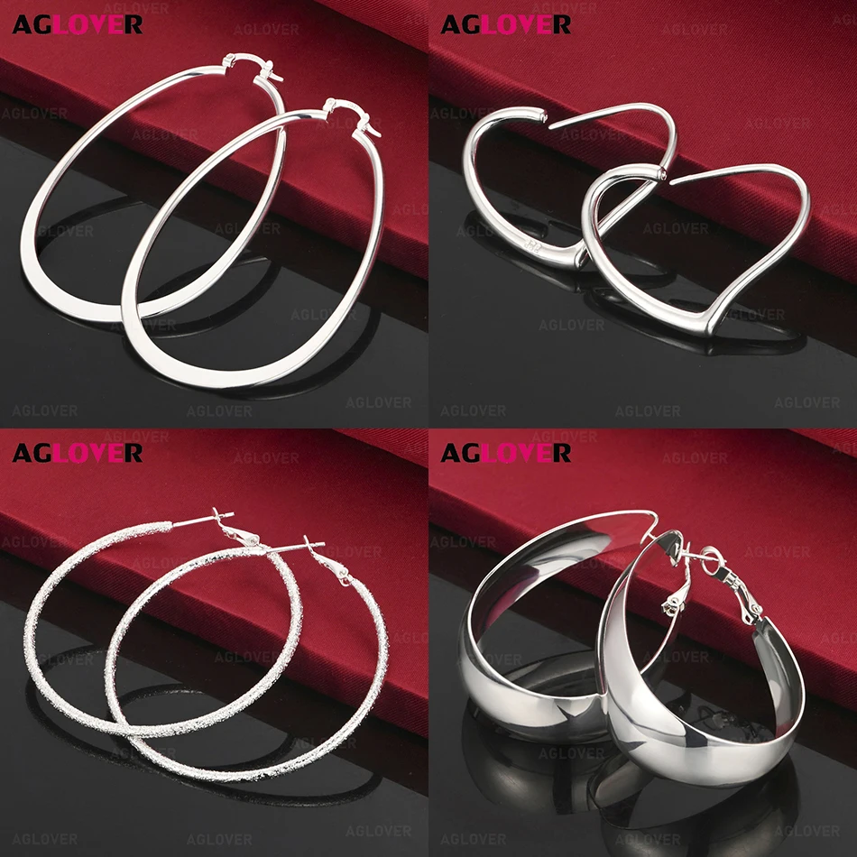 AGLOVER 925 Sterling Silver Heart-Shaped Ear Clips for Women Unique and Fashionable Party Jewelry
AGLOVER 925 Sterling Silver Heart-Shaped Ear Clips for Women Unique and Fashionable Party Jewelry