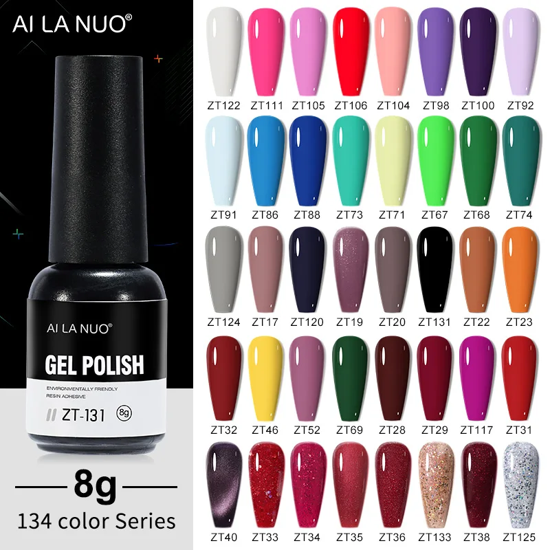 134 Colors Gel Nail Polish 8ml Soak Off Uv Led Semi Permanent Varnish Gel for Manicure Lacquer Nail Salon Professional Supplies
134 Colors Gel Nail Polish 8ml Soak Off Uv Led Semi Permanent Varnish Gel for Manicure Lacquer Nail Salon Professional Supplies