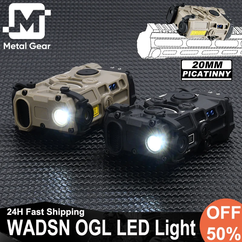 Tactical OGL Only White LED Flashlight Wadsn Ogl Airsoft Nylon Indicator Constant on Hunting Flashlight Fit 20MM Rail No Laser
Tactical OGL Only White LED Flashlight Wadsn Ogl Airsoft Nylon Indicator Constant on Hunting Flashlight Fit 20MM Rail No Laser
