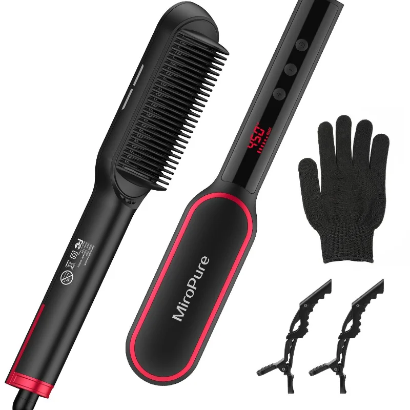 Щетка-выпрямитель для волос, бигуди, горячая расческа, электрический регулируемый нагрев
Щетка-выпрямитель для волос, бигуди, горячая расческа, электрический регулируемый нагрев