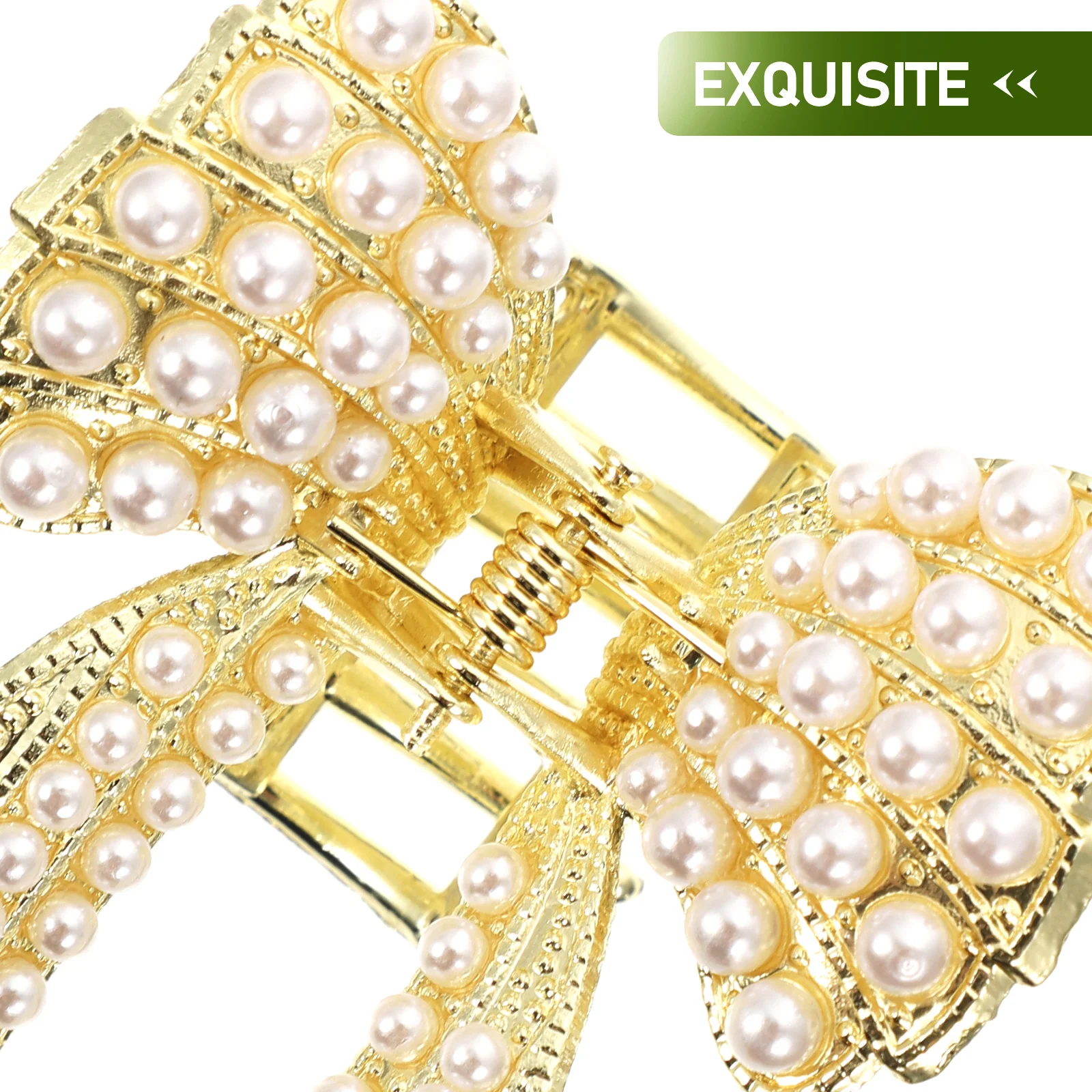 2pcs Pearl Clips Gold Claw Clips for Women Jaw Barrettes Hair Accessories Thin Hair Styling Elegant Bow Shape
2pcs Pearl Clips Gold Claw Clips for Women Jaw Barrettes Hair Accessories Thin Hair Styling Elegant Bow Shape