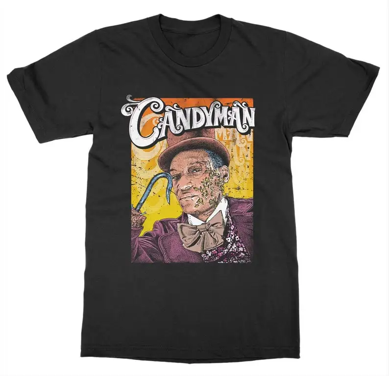 The Candyman Movie T-Shirt Horror Graphic for Men and Women Cotton Tees Short Sleeve T Shirt Round Collar Clothing Summer
The Candyman Movie T-Shirt Horror Graphic for Men and Women Cotton Tees Short Sleeve T Shirt Round Collar Clothing Summer