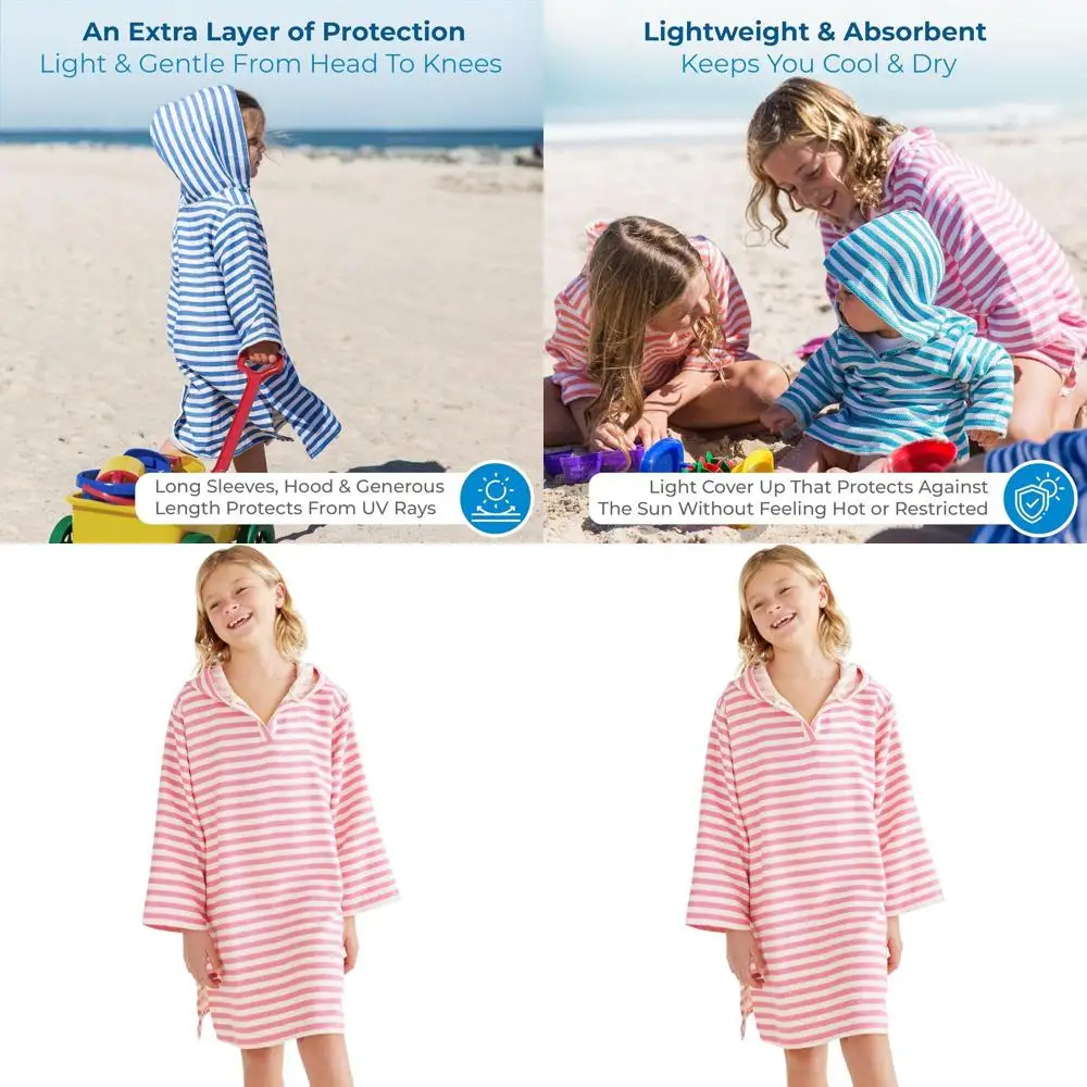 Пончо-полотенце с капюшоном для детей - из мягкого турецкого хлопка, легкое пляжное покрывало, для ванной и бассейна, размер XL (10-12 лет)
Пончо-полотенце с капюшоном для детей - из мягкого турецкого хлопка, легкое пляжное покрывало, для ванной и бассейна, размер XL (10-12 лет)
