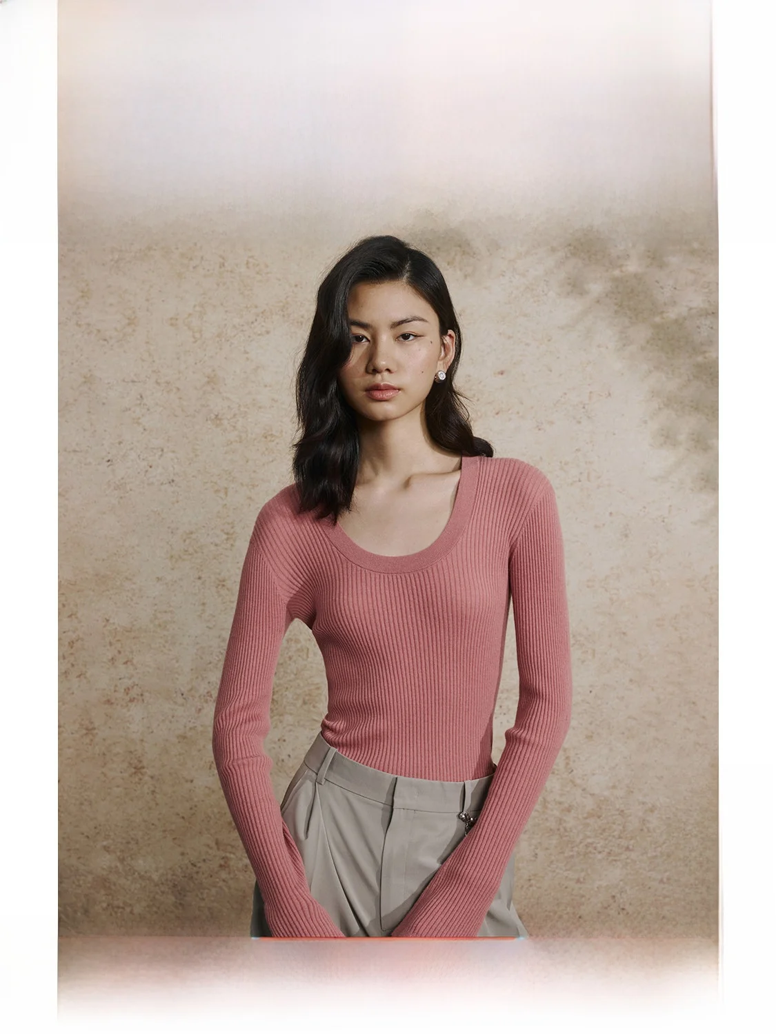 Camere Long Sve Knitted Base irt Women's Pink Slim Fit Casual Sle Soft Polyester Nylon Blend Sl Yarn Clothing
Camere Long Sve Knitted Base irt Women's Pink Slim Fit Casual Sle Soft Polyester Nylon Blend Sl Yarn Clothing