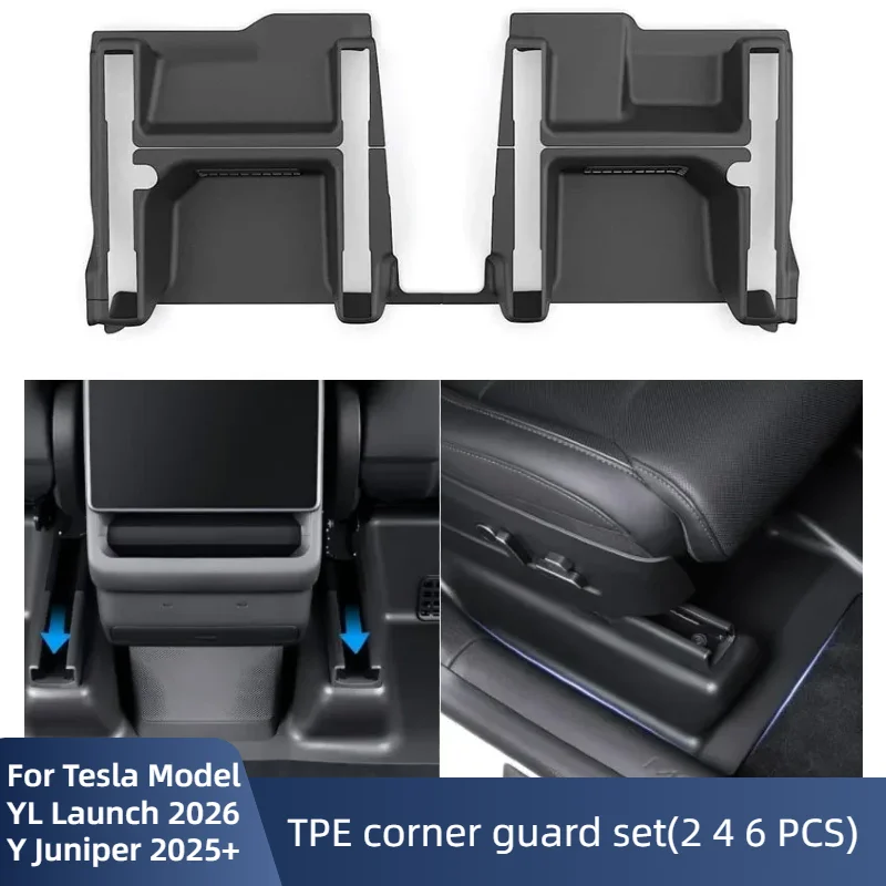 For Tesla New Model Y/YL TPE Under Seat Corner Guard Seat Front Rear Seat Slide Rails Protector Cover Anti-Kick Accessories
For Tesla New Model Y/YL TPE Under Seat Corner Guard Seat Front Rear Seat Slide Rails Protector Cover Anti-Kick Accessories