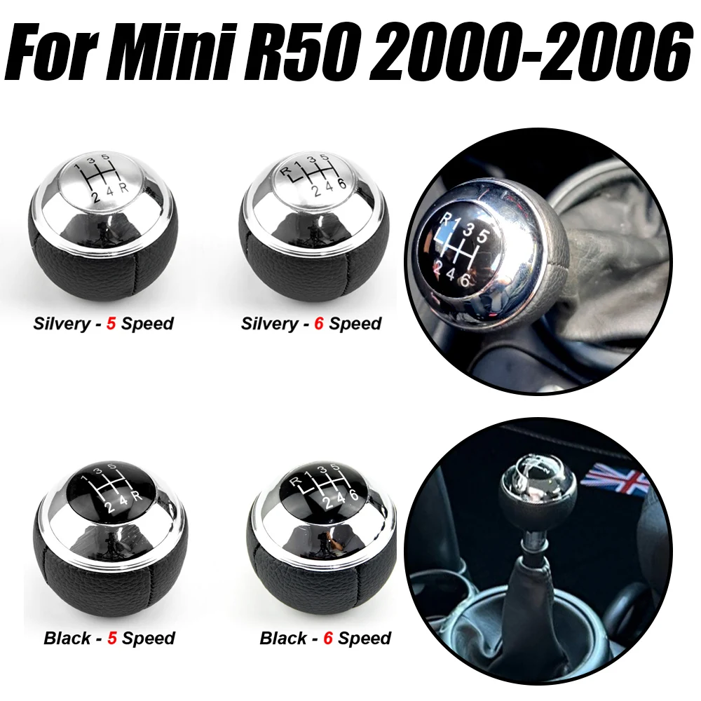 For Mini R50 2000-2006 Cabrio R52 2002-2008 5 Speed Car Manual Gear Shift Knob Lever Shifter Knob
For Mini R50 2000-2006 Cabrio R52 2002-2008 5 Speed Car Manual Gear Shift Knob Lever Shifter Knob