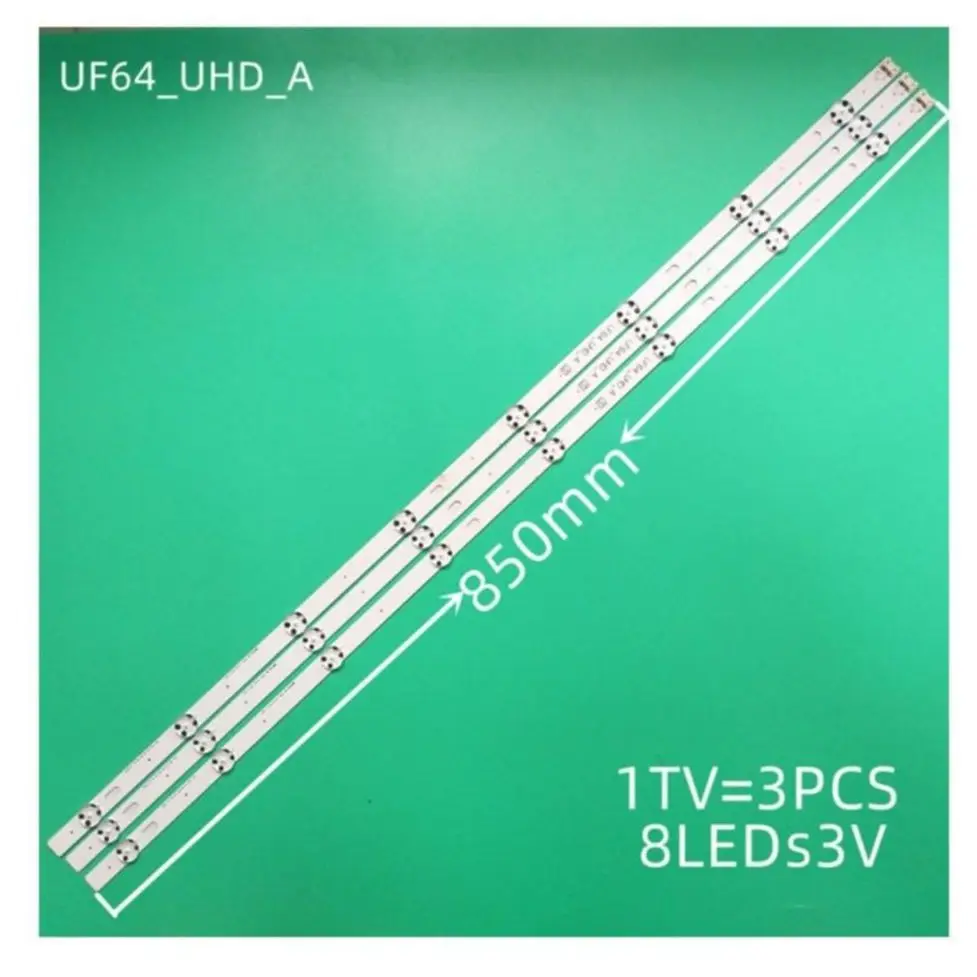 850mm LED strip for TV 43UF640V 43UF6700 43UF670T 43UF670V LED light bar straight 43inch UHD 1Bar 24EA type
850mm LED strip for TV 43UF640V 43UF6700 43UF670T 43UF670V LED light bar straight 43inch UHD 1Bar 24EA type