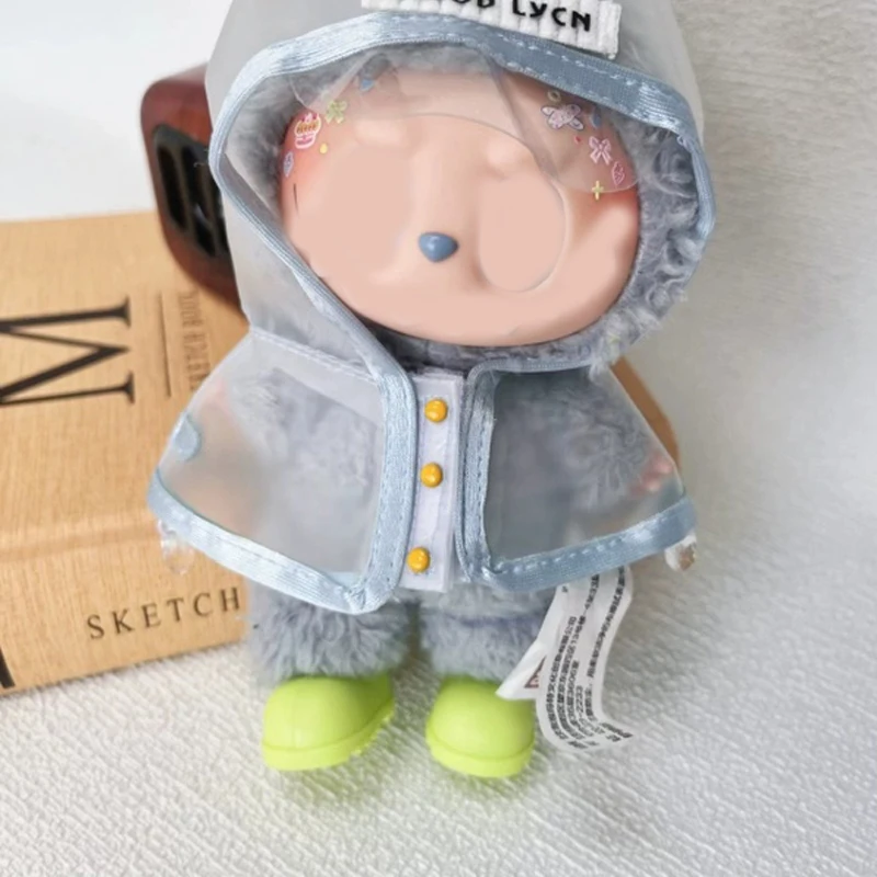 Raincoat and rain shoes suitable for 17cm dolls, plush toy decorations, suitable for every series of dolls in LABUBU
Raincoat and rain shoes suitable for 17cm dolls, plush toy decorations, suitable for every series of dolls in LABUBU