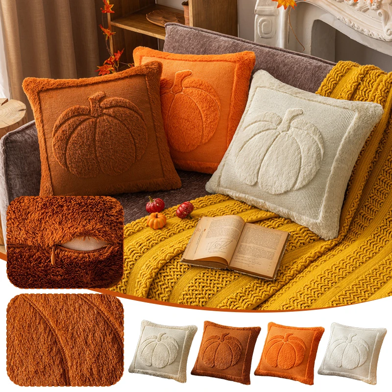 NEW Pumpkin/maple Leaf Pillow Covers Autumn Winter Plush Throw Pillow Cover Couch Cushion Cover Halloween Christmas Decoration
NEW Pumpkin/maple Leaf Pillow Covers Autumn Winter Plush Throw Pillow Cover Couch Cushion Cover Halloween Christmas Decoration