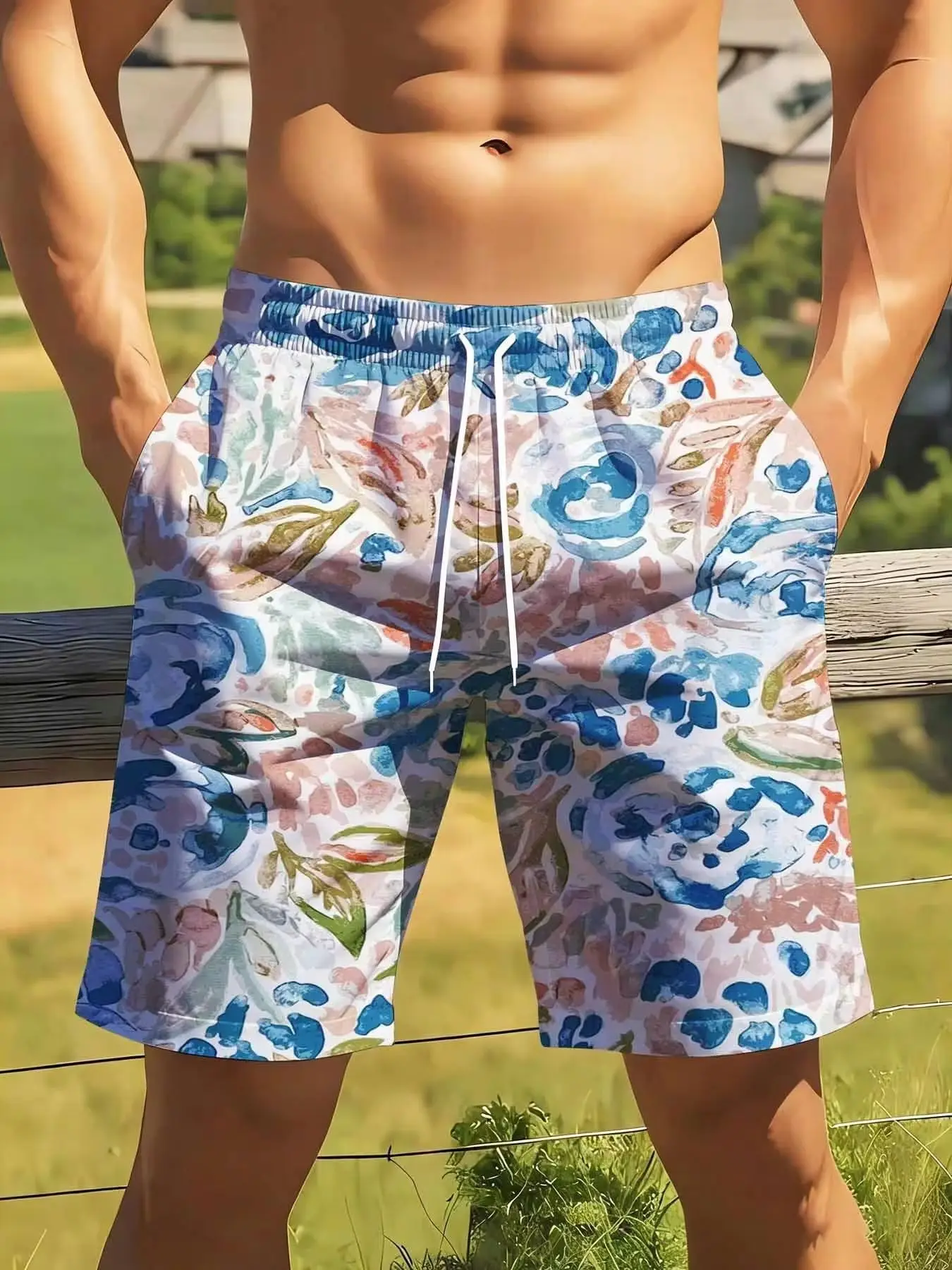 Men's Floral Print Swim Trunks Quick Dry Beach Shorts Summer Vacation Wear For Outdoor Activities And Pool Parties
Men's Floral Print Swim Trunks Quick Dry Beach Shorts Summer Vacation Wear For Outdoor Activities And Pool Parties