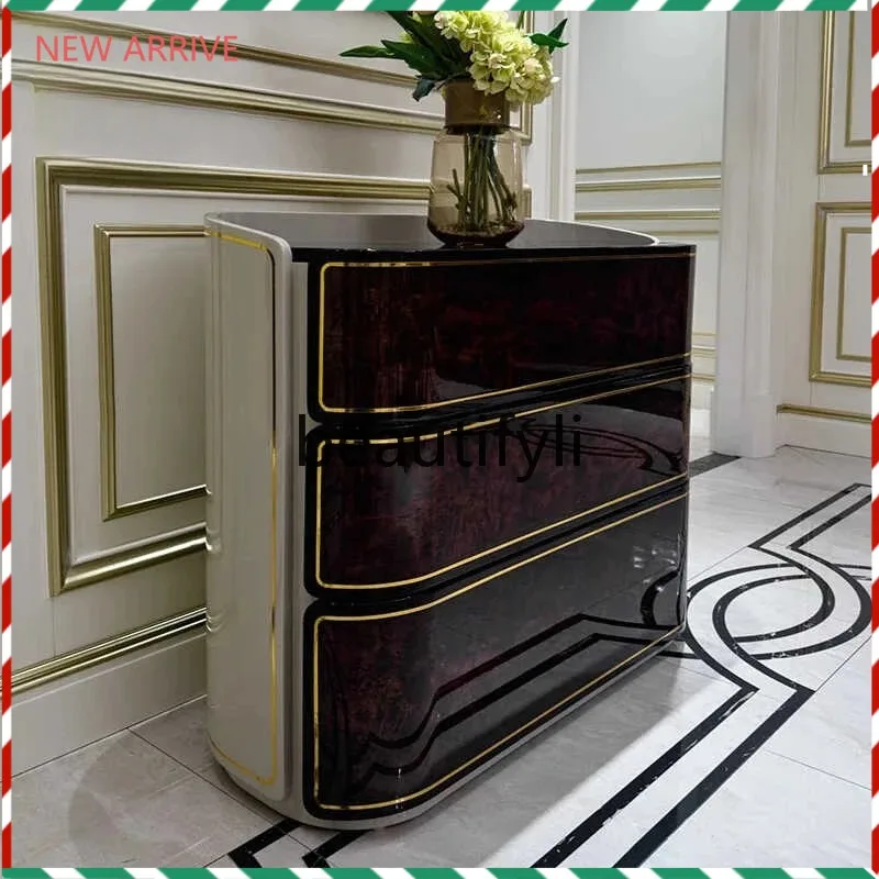 D2520 Italian light luxury solid wood porch cabinet high-end side cabinet storage
D2520 Italian light luxury solid wood porch cabinet high-end side cabinet storage