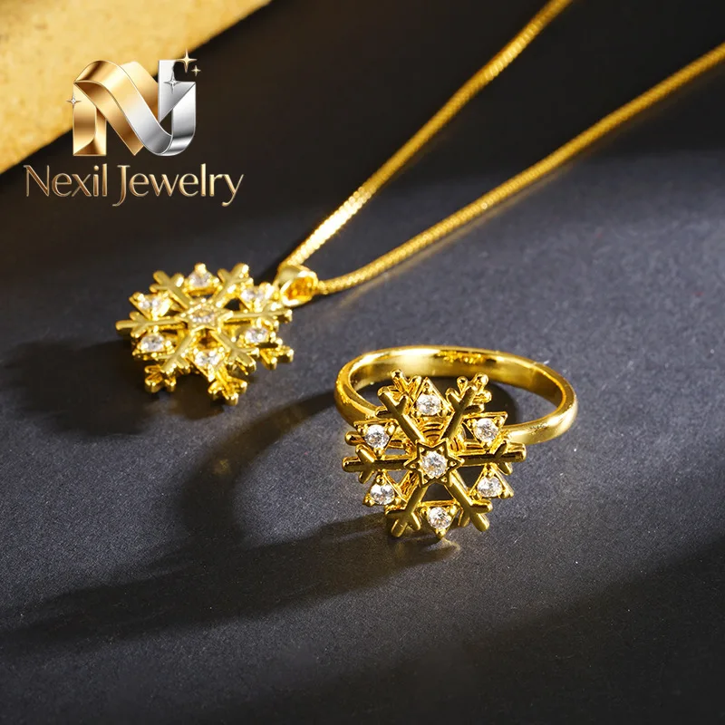 Nexil Jewelry Nexil Jewelry Women's 24k gold necklace snowflake shining necklace micro-inlaid sparkling diamond sweet and liv
Nexil Jewelry Nexil Jewelry Women's 24k gold necklace snowflake shining necklace micro-inlaid sparkling diamond sweet and liv