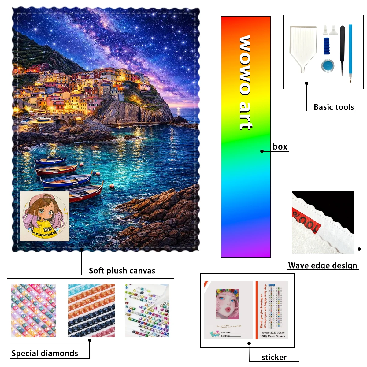 【eva Diamond Art】Набор для алмазной вышивки «Прекрасные острова» из 100% смолы FD+AB+YG. Идеальное произведение, которое стоит приобрести.
【eva Diamond Art】Набор для алмазной вышивки «Прекрасные острова» из 100% смолы FD+AB+YG. Идеальное произведение, которое стоит приобрести.