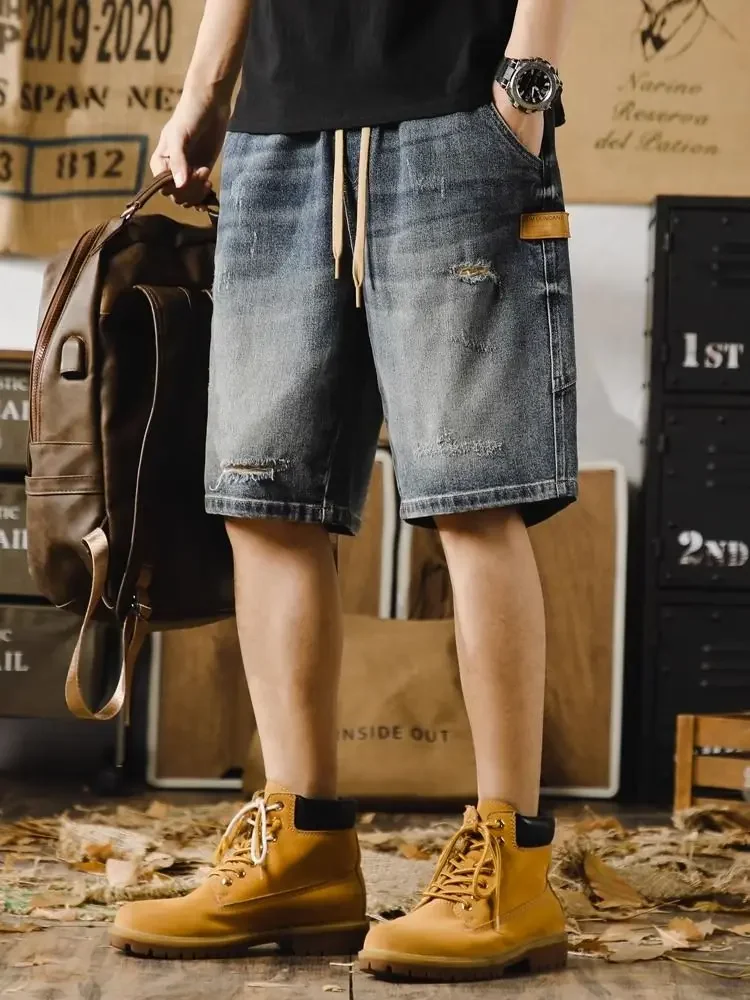 With Pockets Loose Male Denim Shorts Big Size Ripped Oversize Baggy Wide Men's Short Jeans Pants Retro Trend 2025 Y2k Fashion Xl
With Pockets Loose Male Denim Shorts Big Size Ripped Oversize Baggy Wide Men's Short Jeans Pants Retro Trend 2025 Y2k Fashion Xl