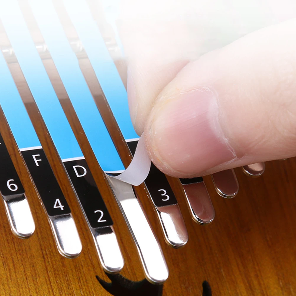2Pcs Kalimba Key Stickers 21 Tone Note Labels Reusable Piano Instrument Decals for Fast Chord Playing Beginner Friendly
2Pcs Kalimba Key Stickers 21 Tone Note Labels Reusable Piano Instrument Decals for Fast Chord Playing Beginner Friendly