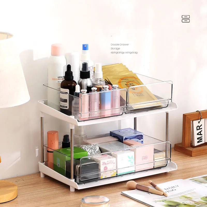 New Household 2 Layer Storage Shelf Living Room Bedroom Kitchen Storage Shelf Drawer Type Desktop Multi-Purpose Plastic Shelf
New Household 2 Layer Storage Shelf Living Room Bedroom Kitchen Storage Shelf Drawer Type Desktop Multi-Purpose Plastic Shelf