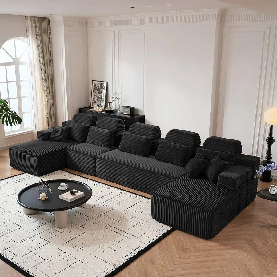 171 Boneless Couch with Reversible Chaise, U Shaped Sectional Couches for Living Room, Modular Sectional Sofa, 28 Deep Seat Sofa
171 Boneless Couch with Reversible Chaise, U Shaped Sectional Couches for Living Room, Modular Sectional Sofa, 28 Deep Seat Sofa