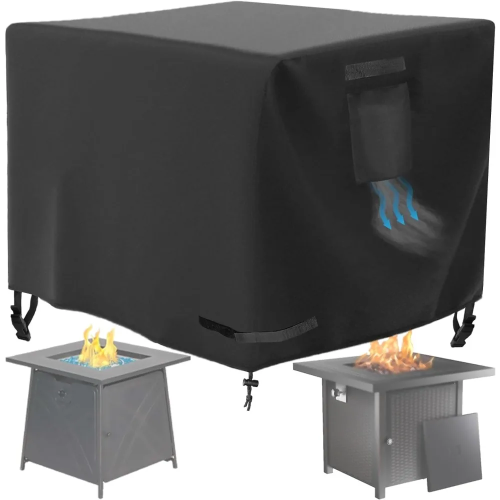 Квадратный чехол для газового костра, размер 28 x 28 x 25 дюймов, водонепроницаемый, из сверхпрочного материала 600D.
Квадратный чехол для газового костра, размер 28 x 28 x 25 дюймов, водонепроницаемый, из сверхпрочного материала 600D.