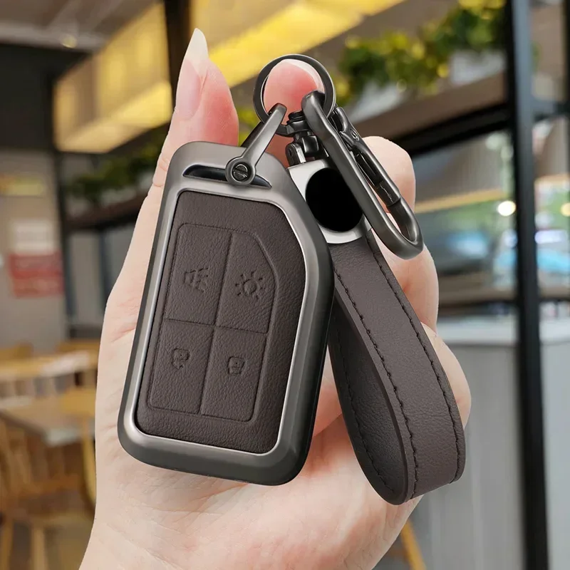 4buttons Zinc Alloy Leather Car Remote Key Case For Volvo FH16 CARGO 555FM Heavy Duty Truck Protective Case Keychain Accessories
4buttons Zinc Alloy Leather Car Remote Key Case For Volvo FH16 CARGO 555FM Heavy Duty Truck Protective Case Keychain Accessories