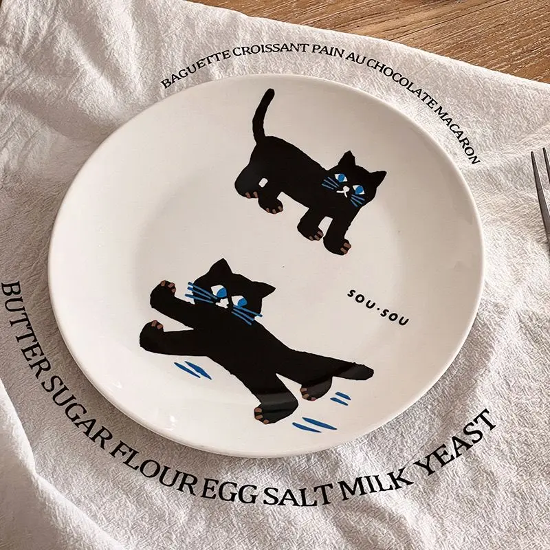 Ceramic Cat Household Plate, Dim Sum Fruit Breakfast Plate, High Beauty, Cute Dessert Plate, Salad Bowl, Relocation Gift
Ceramic Cat Household Plate, Dim Sum Fruit Breakfast Plate, High Beauty, Cute Dessert Plate, Salad Bowl, Relocation Gift