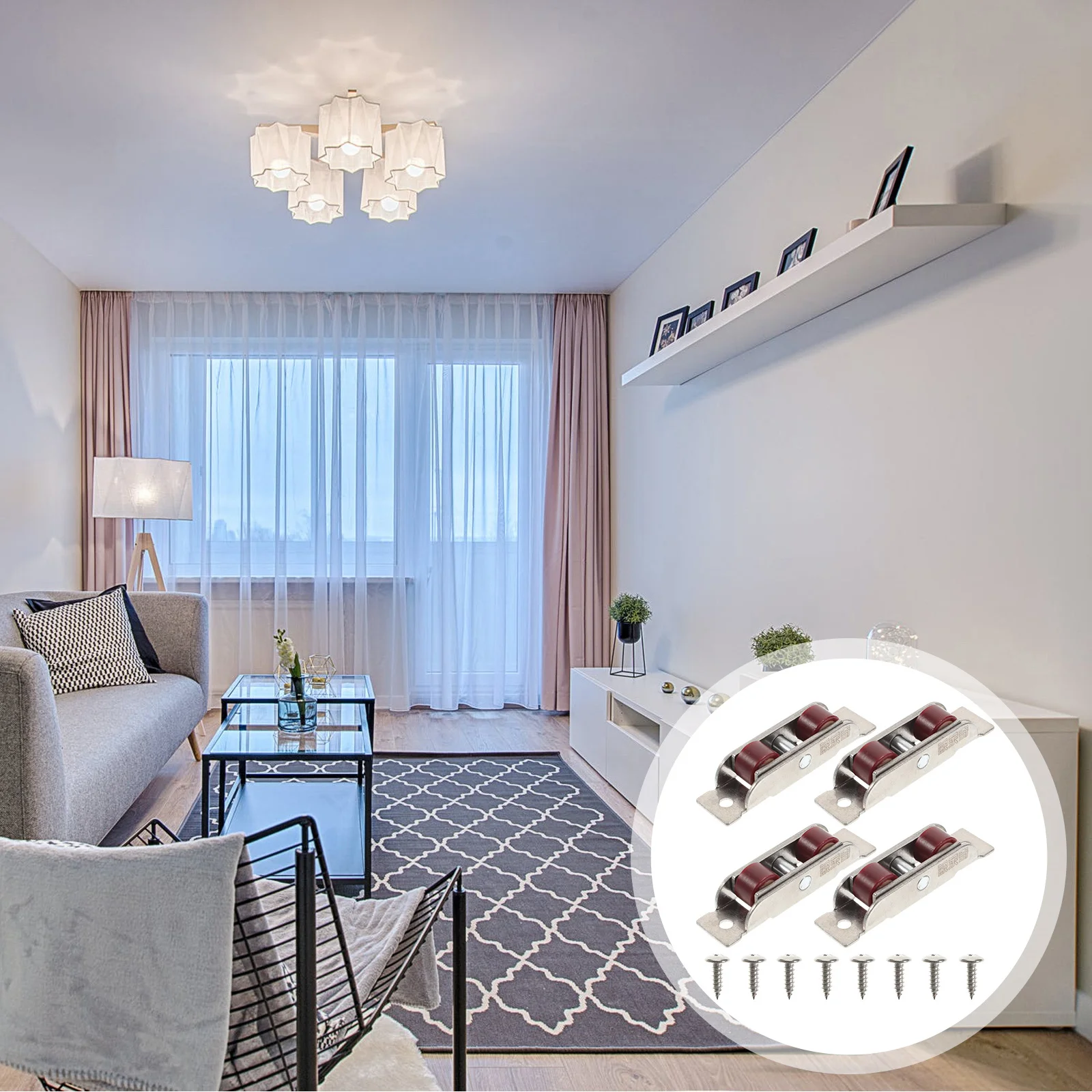 4pcs Sash Double Wheel Rollers Stainless Steel Sliding Window Sash Pulley Width Adjustable Track Roller For Smooth Moving 
4pcs Sash Double Wheel Rollers Stainless Steel Sliding Window Sash Pulley Width Adjustable Track Roller For Smooth Moving