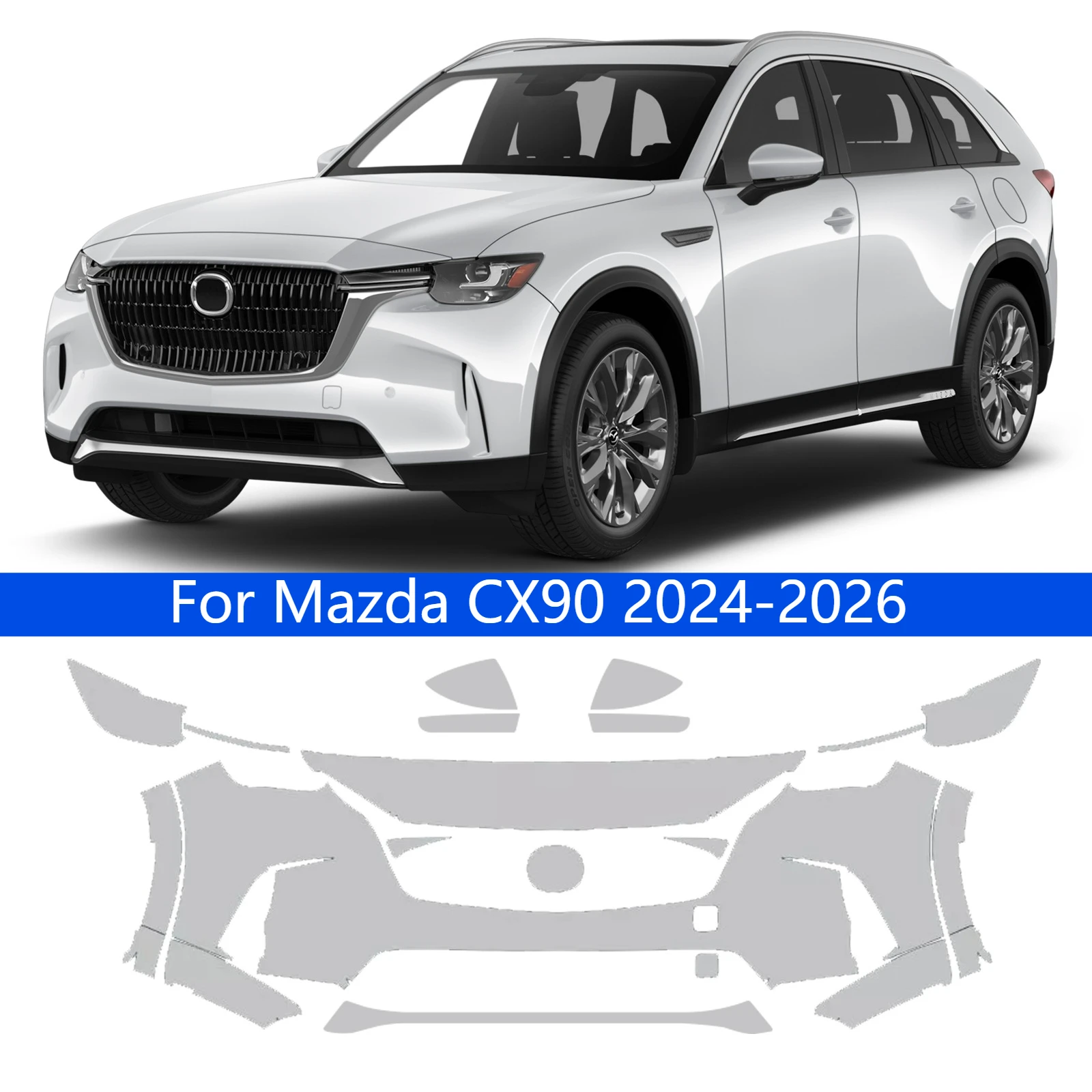TPU PET Photochromic Headlight Film For Mazda CX90 2024 2025 2026 Anti Scratch Self-Healing Protective Decorative Car Accessorie
TPU PET Photochromic Headlight Film For Mazda CX90 2024 2025 2026 Anti Scratch Self-Healing Protective Decorative Car Accessorie