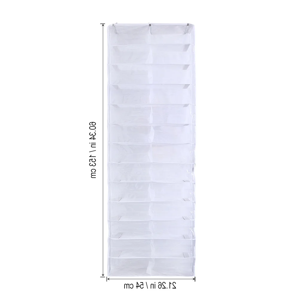 2Pcs Shoe Organizer Closet Hanger Black 26 Pockets Over Door Storage Rack Large Capacity Space Saver for Shoes Slippers Scarves
2Pcs Shoe Organizer Closet Hanger Black 26 Pockets Over Door Storage Rack Large Capacity Space Saver for Shoes Slippers Scarves
