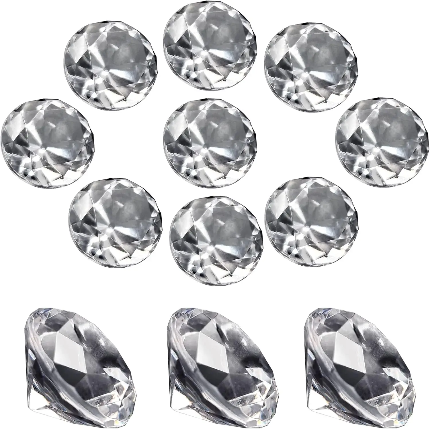 100Pcs Clear Acrylic Diamonds 1Inch Table Scatter Gems for Wedding Vase Fillers Floral Decor Centerpieces
100Pcs Clear Acrylic Diamonds 1Inch Table Scatter Gems for Wedding Vase Fillers Floral Decor Centerpieces