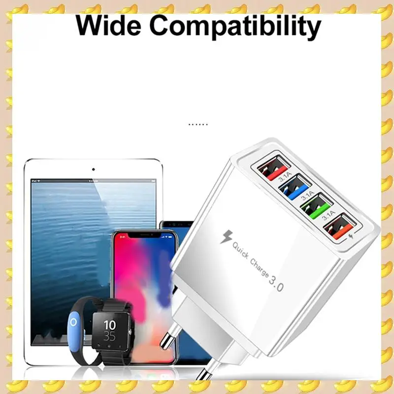 A45U 4X 4 USB Fast Charging Adapter,With LED Light Fast Charge Charger 5V3A Charger Type-C QC3.0 Fast Charge Adapter(US Plug)
A45U 4X 4 USB Fast Charging Adapter,With LED Light Fast Charge Charger 5V3A Charger Type-C QC3.0 Fast Charge Adapter(US Plug)