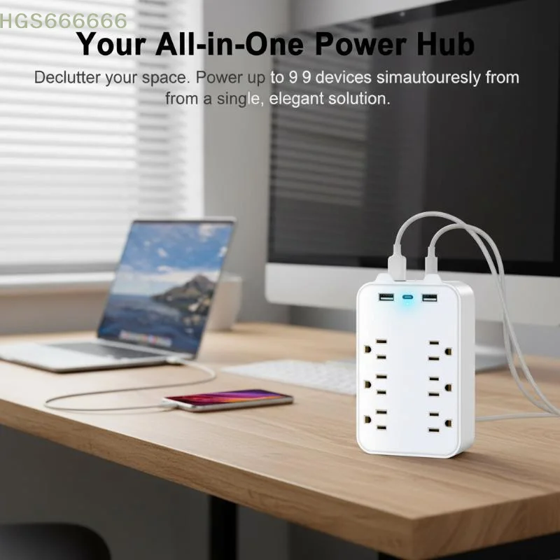 Versatile 9-in-1 Surge Protector with 6 Outlets USB & USB-C Ports for Efficient Home Use
Versatile 9-in-1 Surge Protector with 6 Outlets USB & USB-C Ports for Efficient Home Use