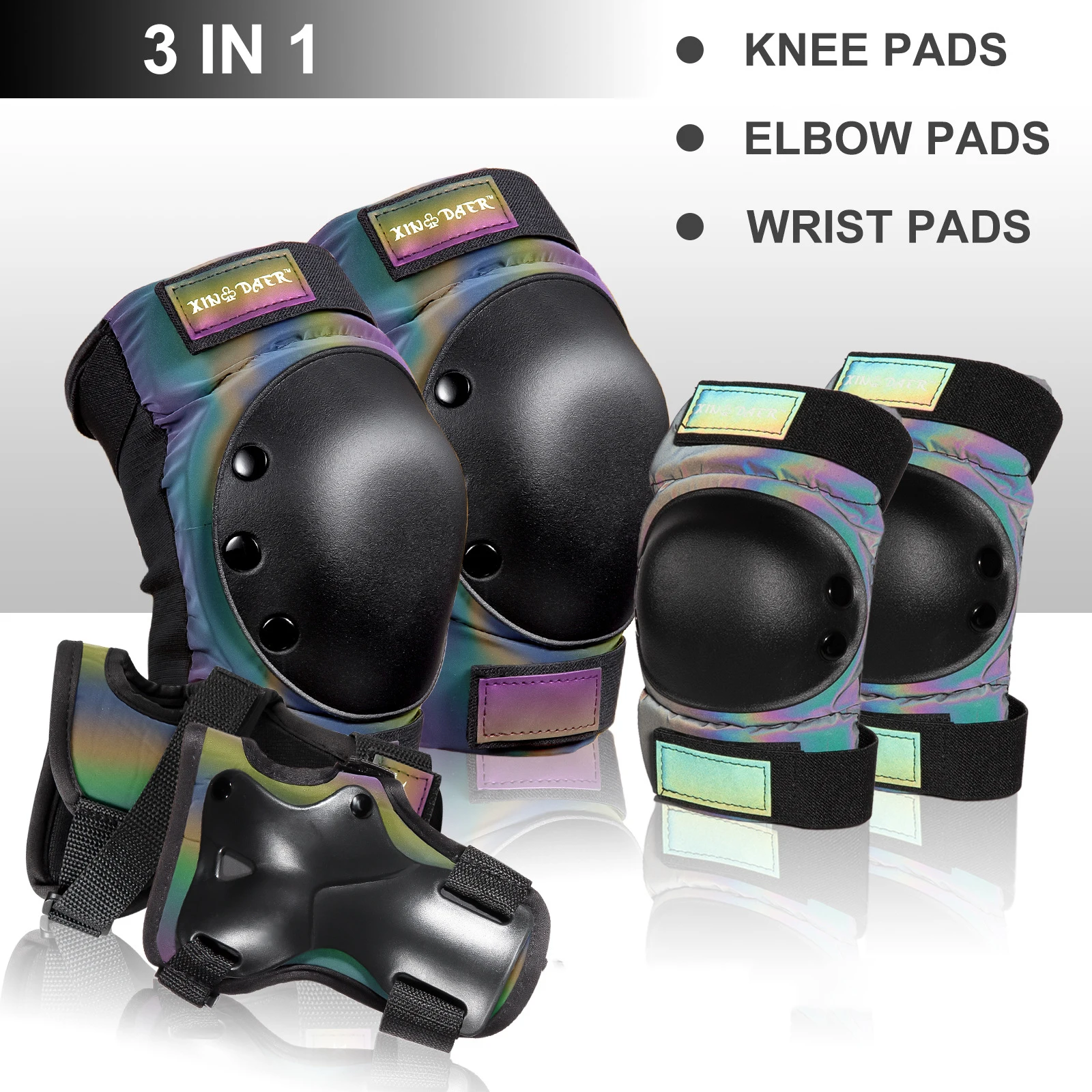 3-in-1 Roller Skating Protective Equipment Set Cycling Knee Elbow Protectors Anti Fall Children's Sports Knee Protectors
3-in-1 Roller Skating Protective Equipment Set Cycling Knee Elbow Protectors Anti Fall Children's Sports Knee Protectors