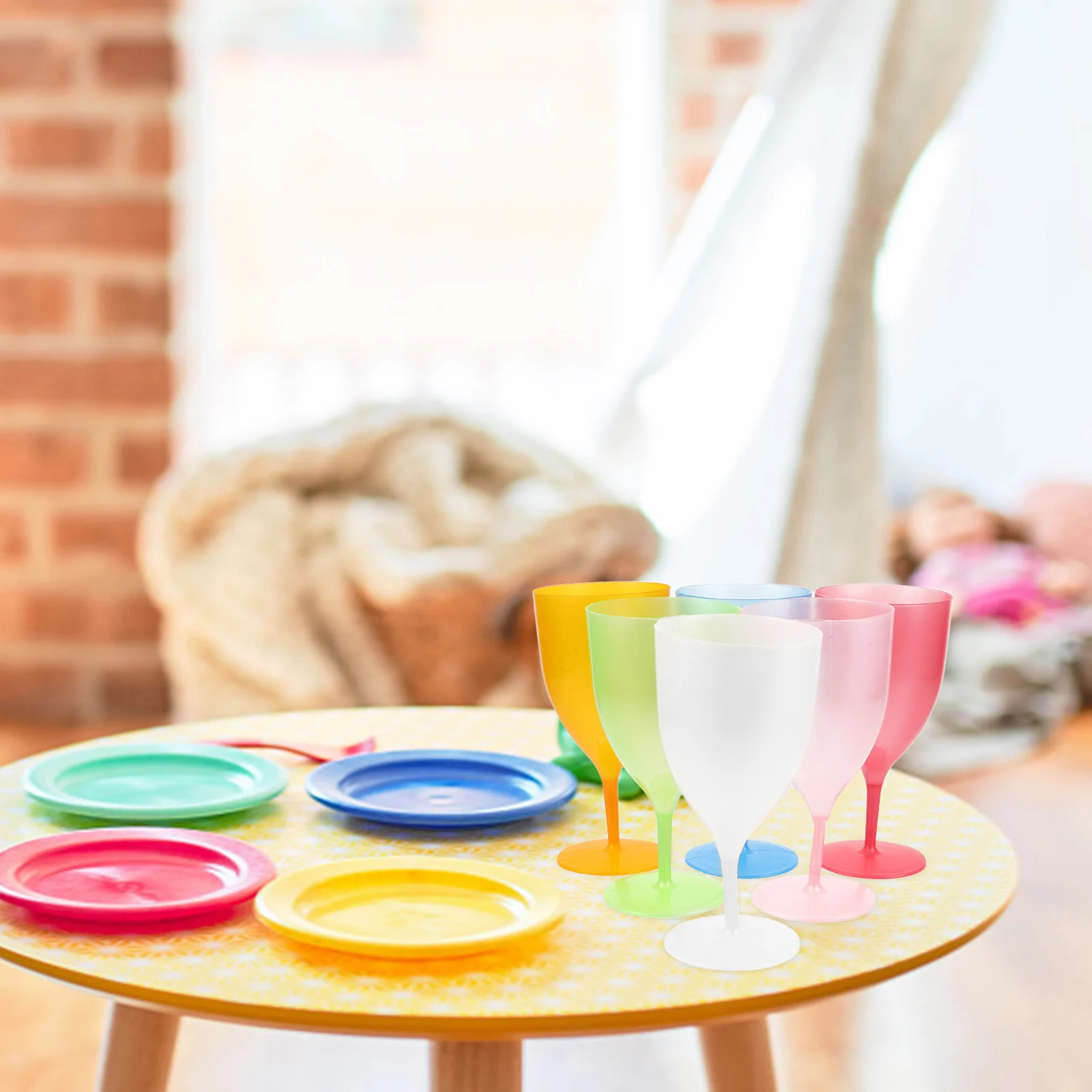 6Pcs Unbreakable Plastic Easter Wine Goblets High Stem Colorful Party Cups Set for Family Kids Parties Holiday Decorative
6Pcs Unbreakable Plastic Easter Wine Goblets High Stem Colorful Party Cups Set for Family Kids Parties Holiday Decorative