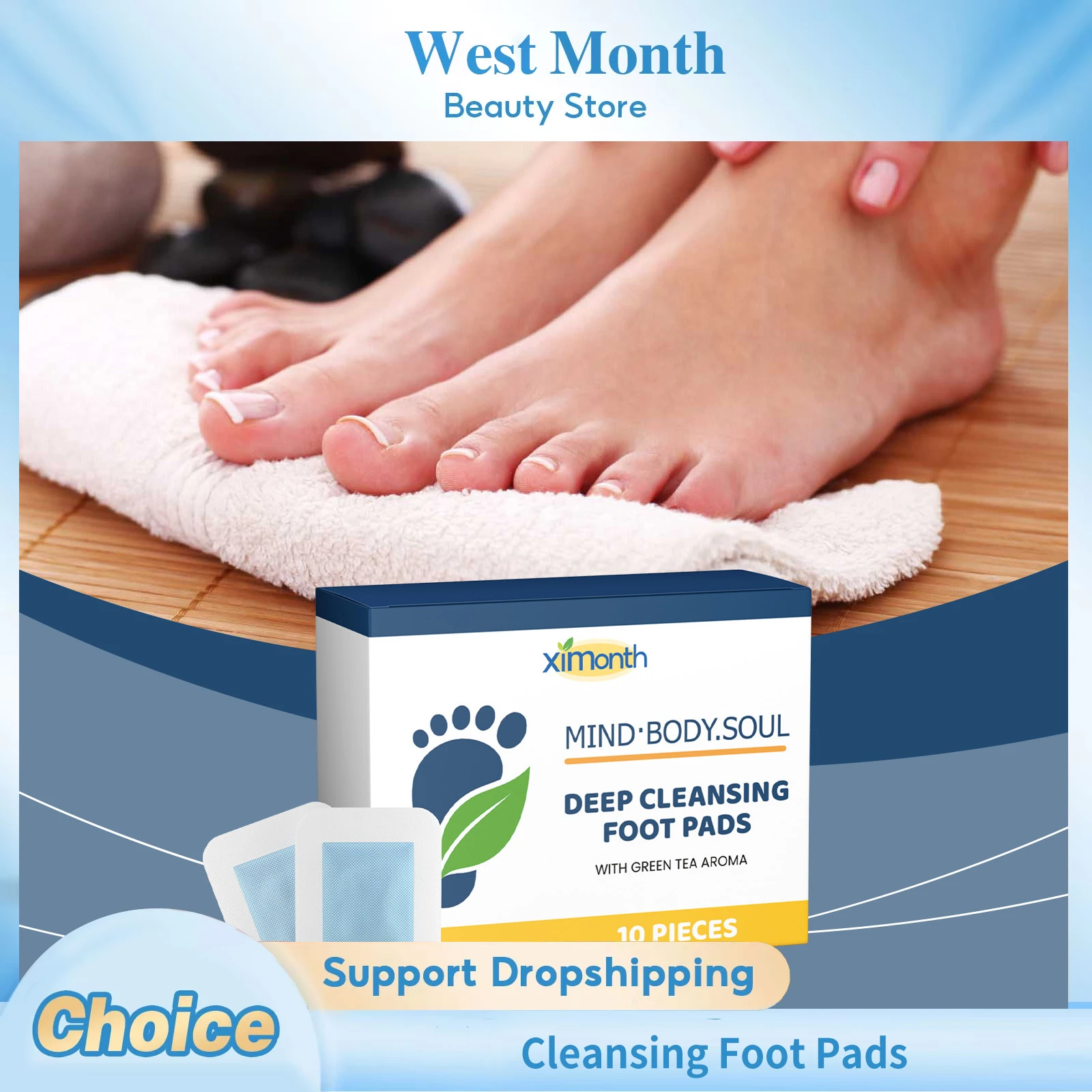 Cleansing Foot Pads Improve Sleep Relieve Fatigue Stress Relaxation Smoothing Soothing Body Shaping Soften Skin Detox Foot Pads
Cleansing Foot Pads Improve Sleep Relieve Fatigue Stress Relaxation Smoothing Soothing Body Shaping Soften Skin Detox Foot Pads