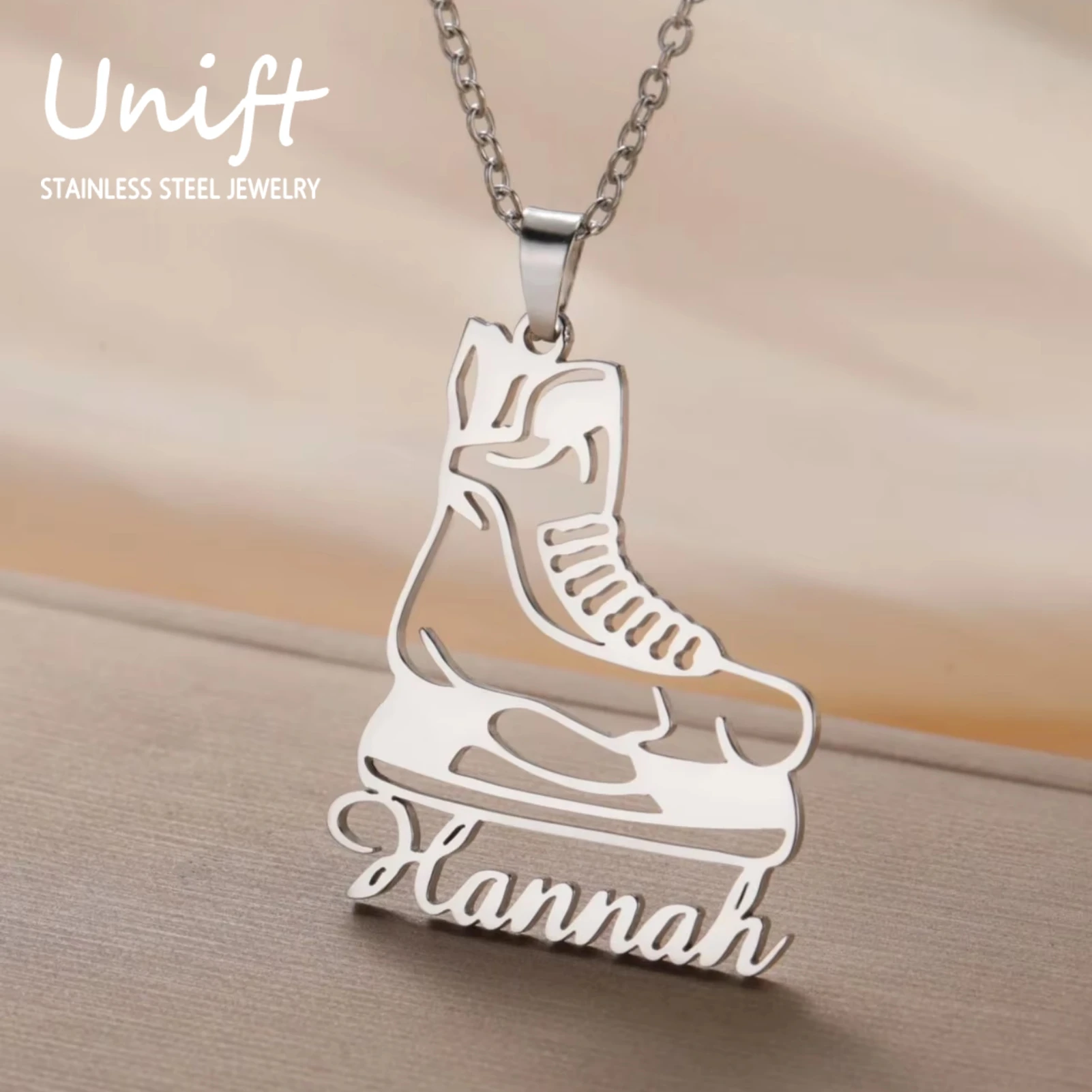 Unift Skating Shoes Customized Name Necklace Stainless Steel Letter Personalized Necklaces for Women Custom Choker Neck Jewelry
Unift Skating Shoes Customized Name Necklace Stainless Steel Letter Personalized Necklaces for Women Custom Choker Neck Jewelry