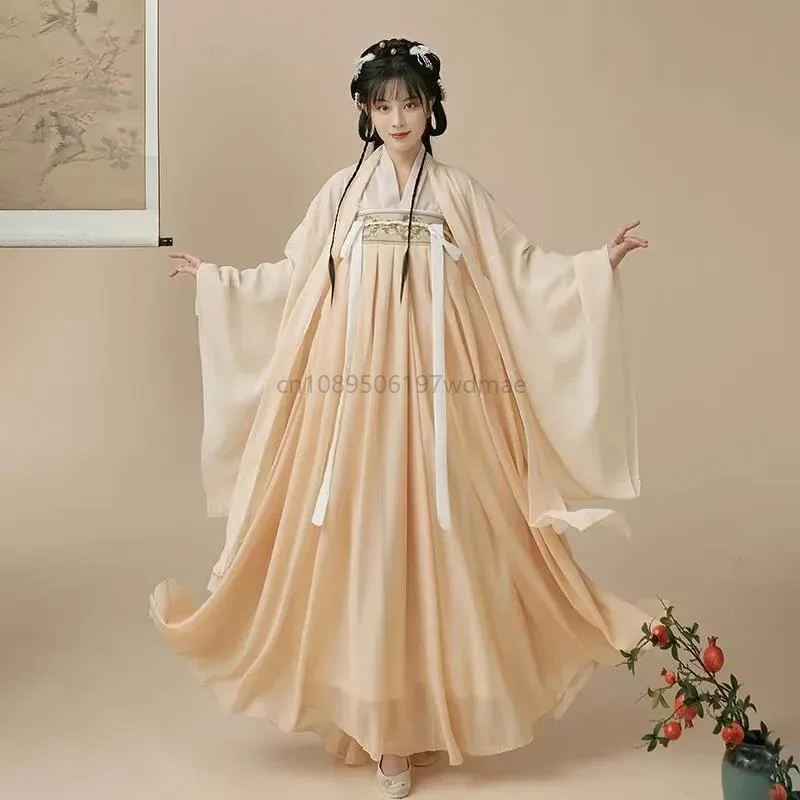 Chinese Hanfu Dress Women Costume Party Dress Vintage Tang Dynasty Beige Hanfu Plus Size Hanfu Women Large Size 3XL
Chinese Hanfu Dress Women Costume Party Dress Vintage Tang Dynasty Beige Hanfu Plus Size Hanfu Women Large Size 3XL