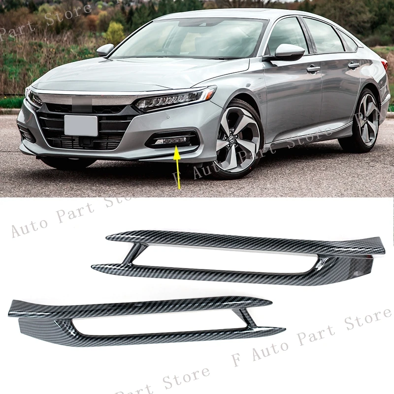 2PCS For Honda Accord 10th 2018 2019 2020 Front Bumper Fog Lamp Daytime Light Carbon Fiber Look Trim Cover Frame Sticker
2PCS For Honda Accord 10th 2018 2019 2020 Front Bumper Fog Lamp Daytime Light Carbon Fiber Look Trim Cover Frame Sticker