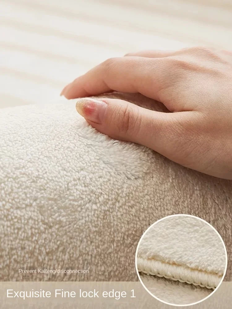 VIKAMA Light Luxury Living Room Cream Style Imitation Cashmere Carpet Non-slip Mat Solid Color Bedroom Bed Blanket Study Rug
VIKAMA Light Luxury Living Room Cream Style Imitation Cashmere Carpet Non-slip Mat Solid Color Bedroom Bed Blanket Study Rug